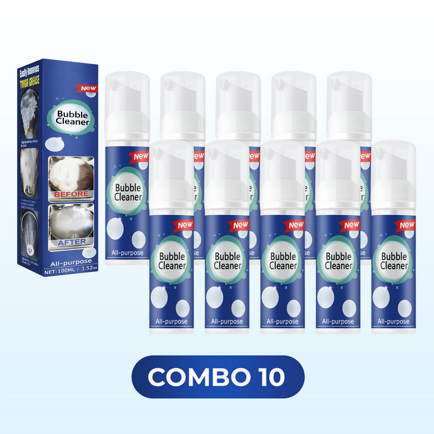🧊🧼Multi-Purpose Bubble Cleaning Spray🔥POWER BOOSTER 10X CLEAN