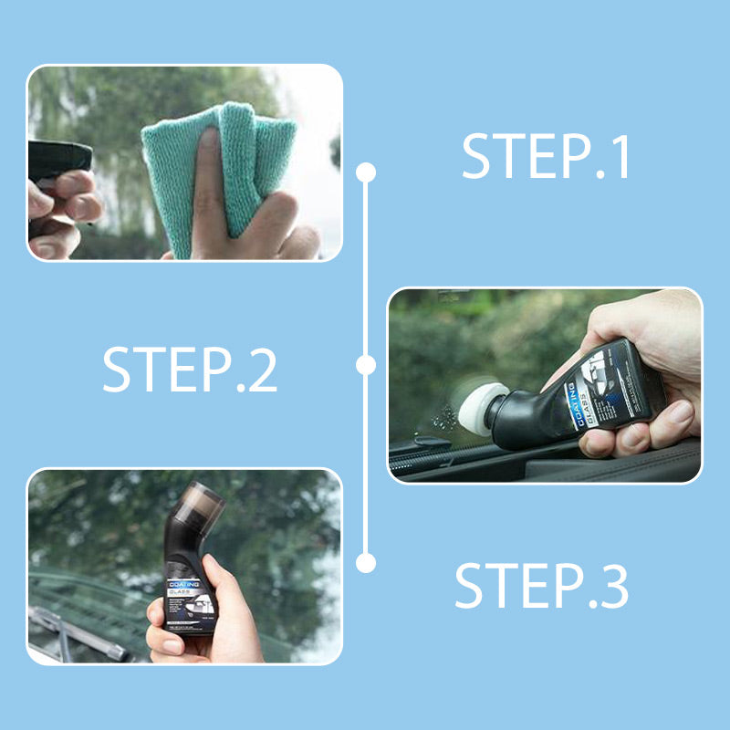 ❄️Anti-Fog Car Glass Coating –✨ Crystal Clear View, Stays Fog-Free for Weeks🧽