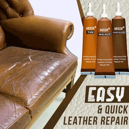 💡 AEXZR® Advanced Leather Repair Gel – ✨Effortless DIY, Erases Holes & Scratches✨