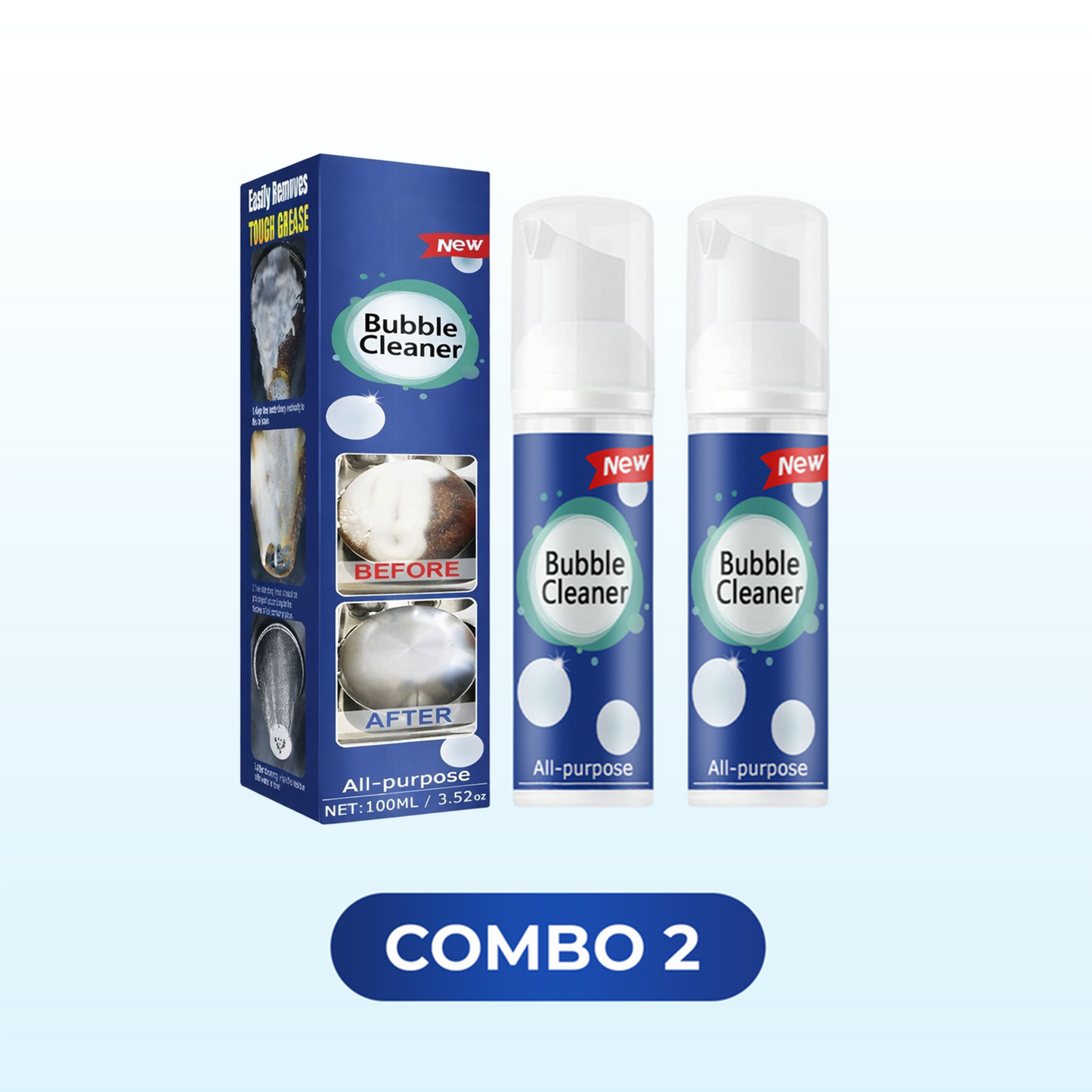 🧊🧼Multi-Purpose Bubble Cleaning Spray🔥POWER BOOSTER 10X CLEAN