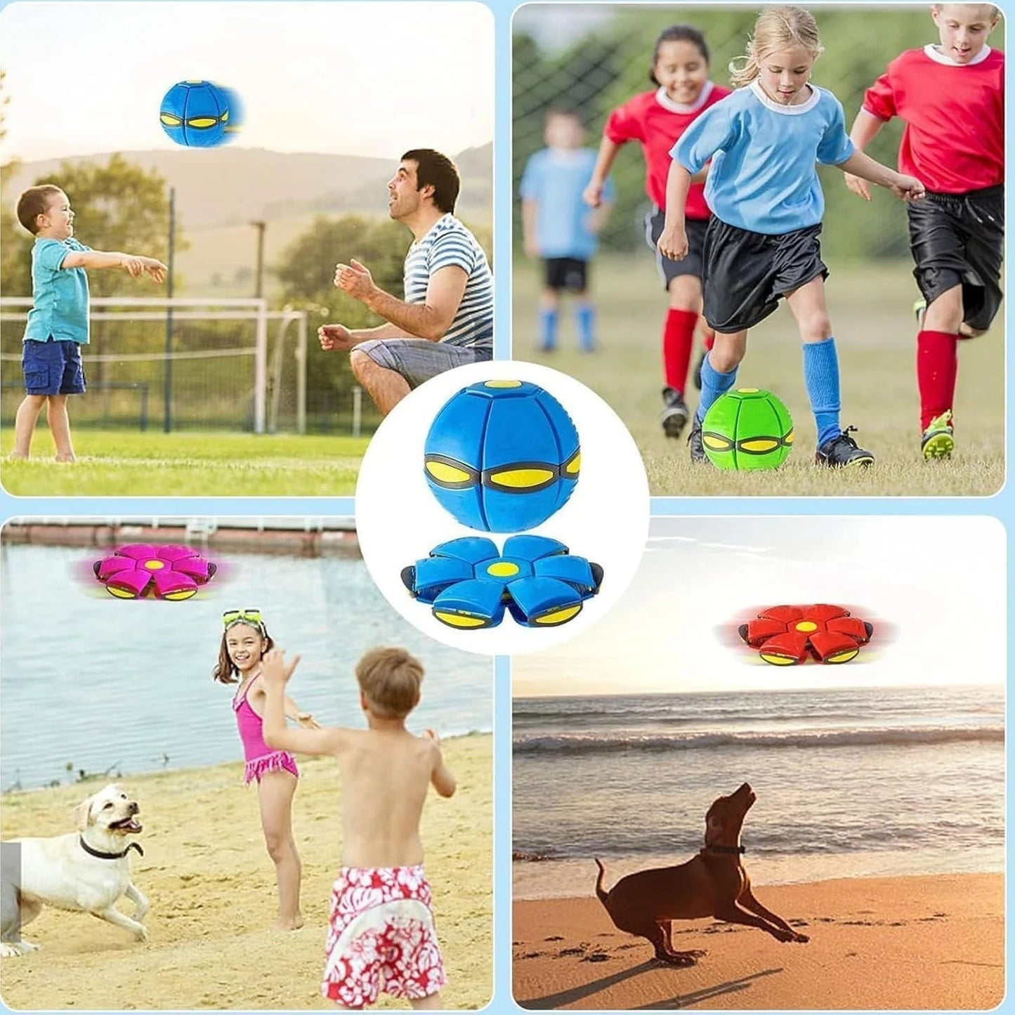 🔥Kids’ Magic Metaball — bouncy ball & flying saucer for family and pets🌈