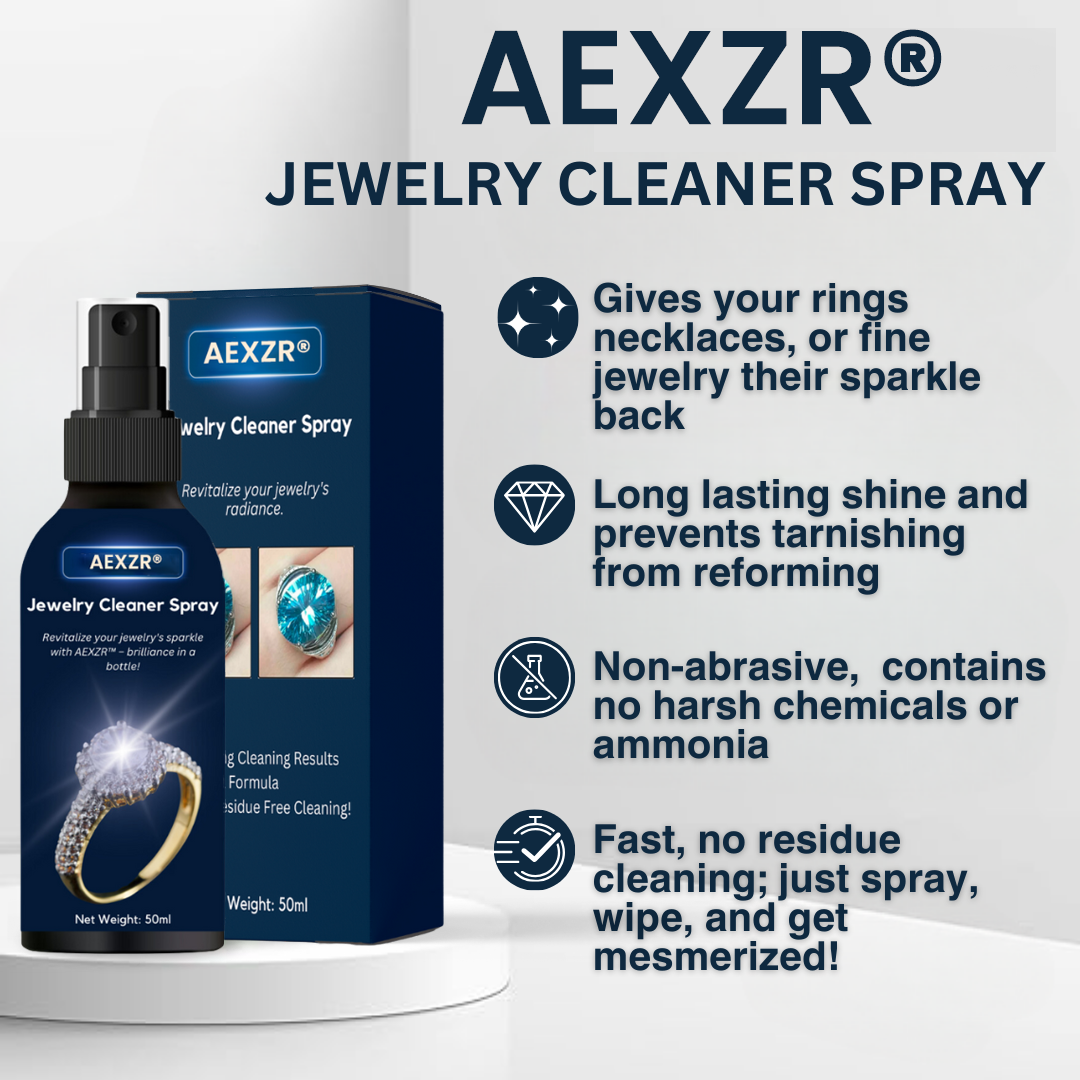 🏆✨Jewelry Cleaner Spray🌟 - Instant Brilliance Restoration with 12-Month Shine Protection💎