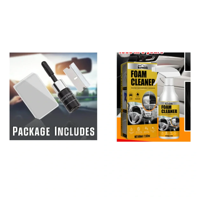 ✨ Professional Glass Repair Kit —🚗 Invisible Windshield Crack & Chip Fixer🛡️