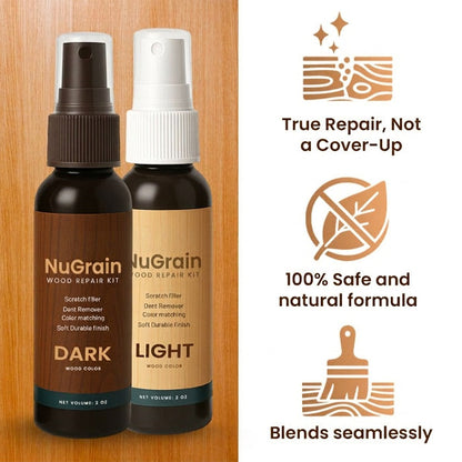 🪵 NuGrain Wood Repair Kit - ✨Nano-Fiber Technology Heals Scratches in 60 Seconds🏠