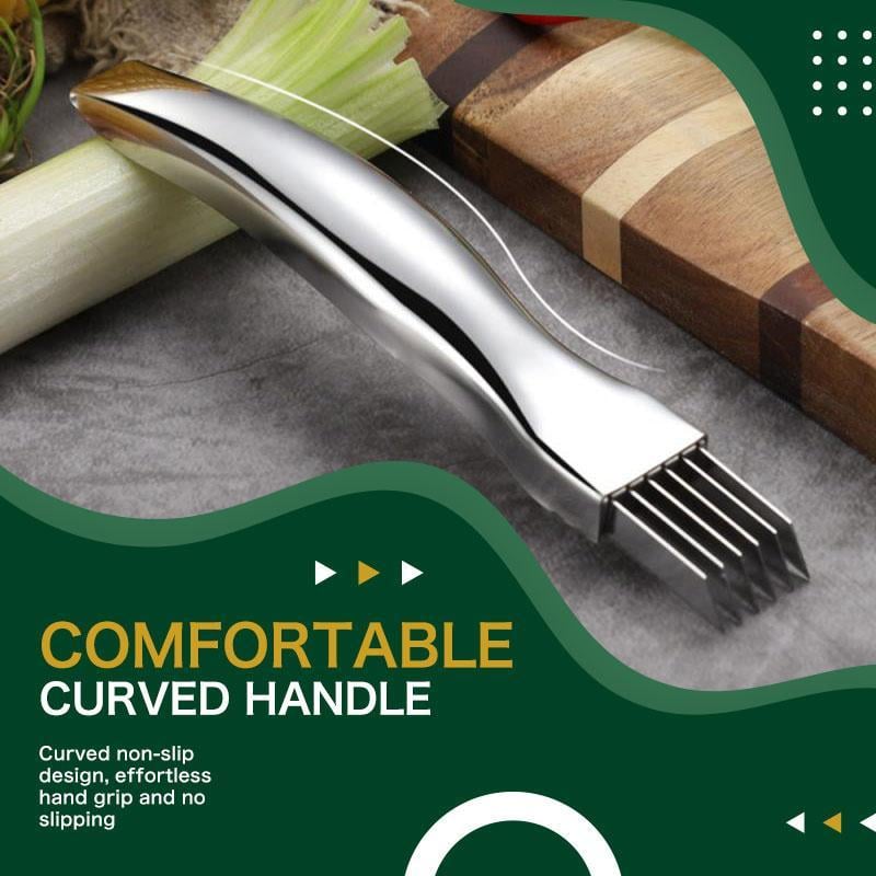 🔥Shred Silk The Knife – 🔪Multi-Blade Scallion & Vegetable Cutter, Effortless & Time-Saving✨