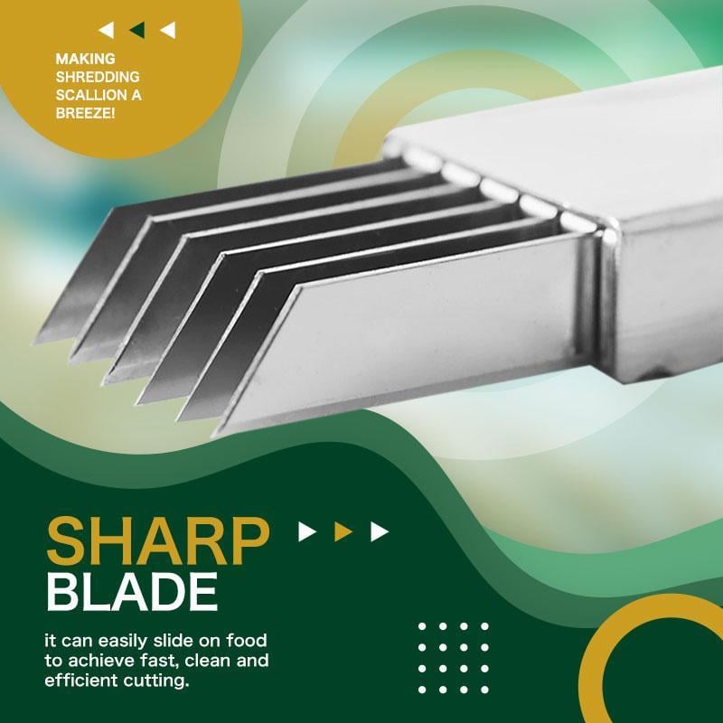 🔥Shred Silk The Knife – 🔪Multi-Blade Scallion & Vegetable Cutter, Effortless & Time-Saving✨