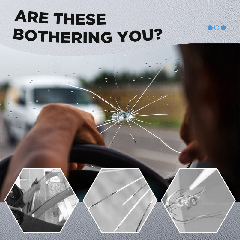 ✨ Professional Glass Repair Kit —🚗 Invisible Windshield Crack & Chip Fixer🛡️