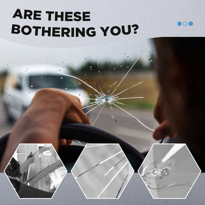 ✨ Professional Glass Repair Kit —🚗 Invisible Windshield Crack & Chip Fixer🛡️