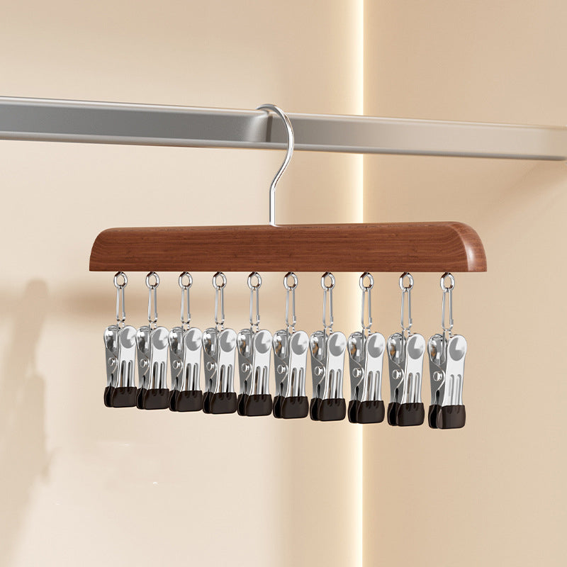 🏆360° Swivel Multi-Hook Wardrobe Organizer — ✨Strong Hold & No-Drill Easy Install✅