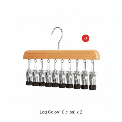 🏆360° Swivel Multi-Hook Wardrobe Organizer — ✨Strong Hold & No-Drill Easy Install✅